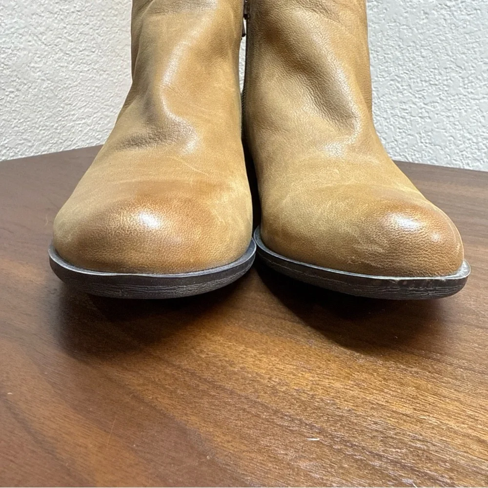 Lucky‎ Brand Banterr Ankle Booties Brown Soft Leather 1.5